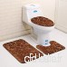 STARKWALL Honlaker 3pcs/Set Européen Motifs Géométriques Toilettes Tapis De Bain Tapis Antidérapant Salle De Bain Tapis De Toilette + Couverture B - B07SBZQLJK
